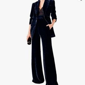 NWT Vintage Jones NY Silk Velvet Pants Suit